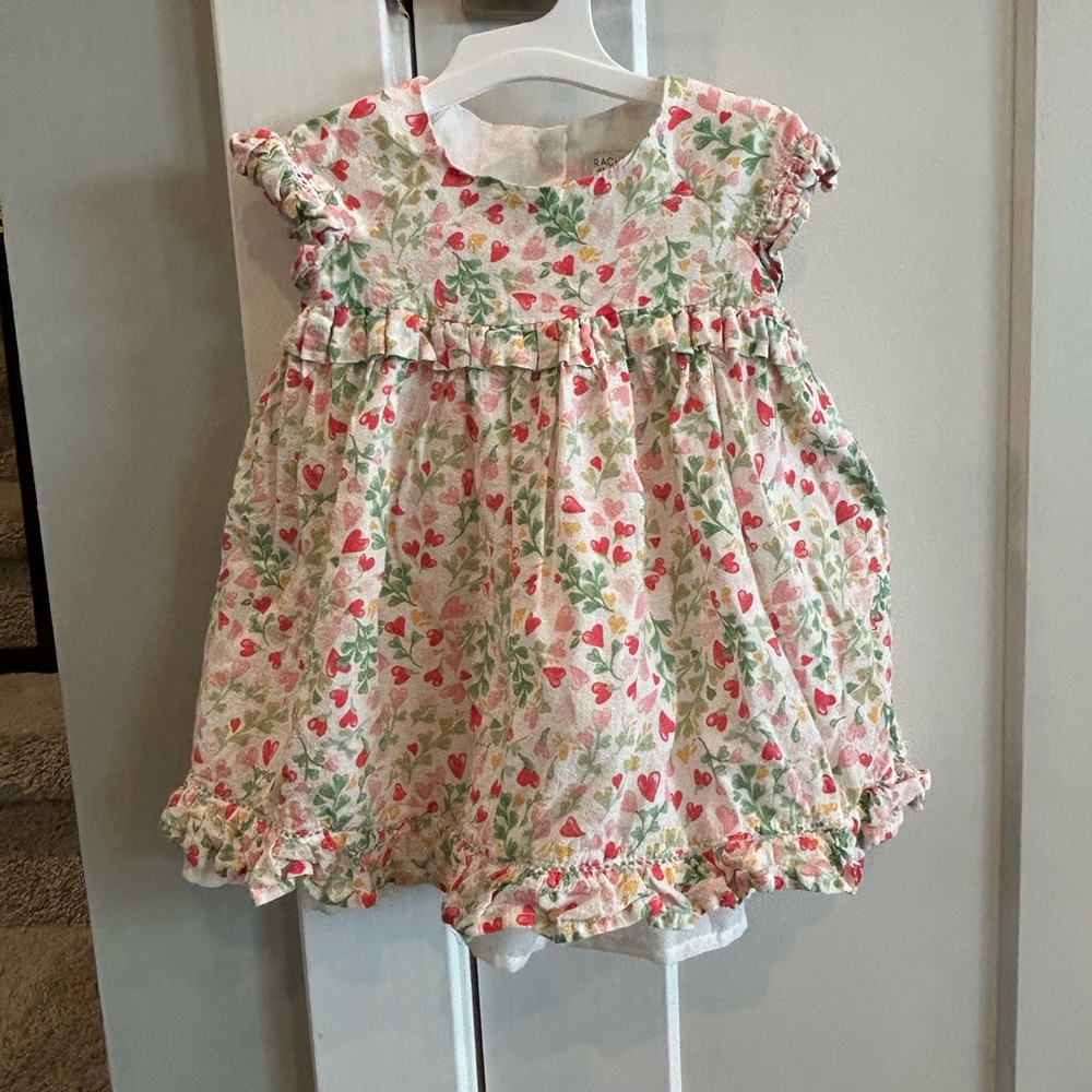 Rachel Zoe Red and Green Floral Dress